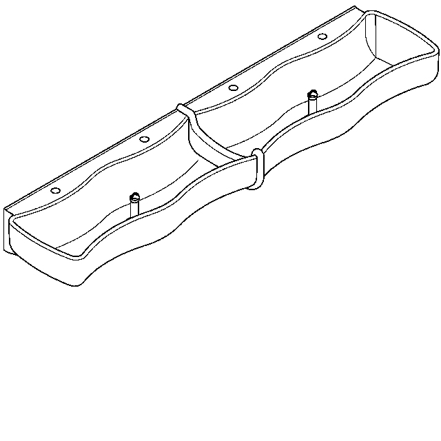 AR Waschrinne, WASHINO, MIRANIT, 2100x240x470 mm, 4 Waschplätze, TW