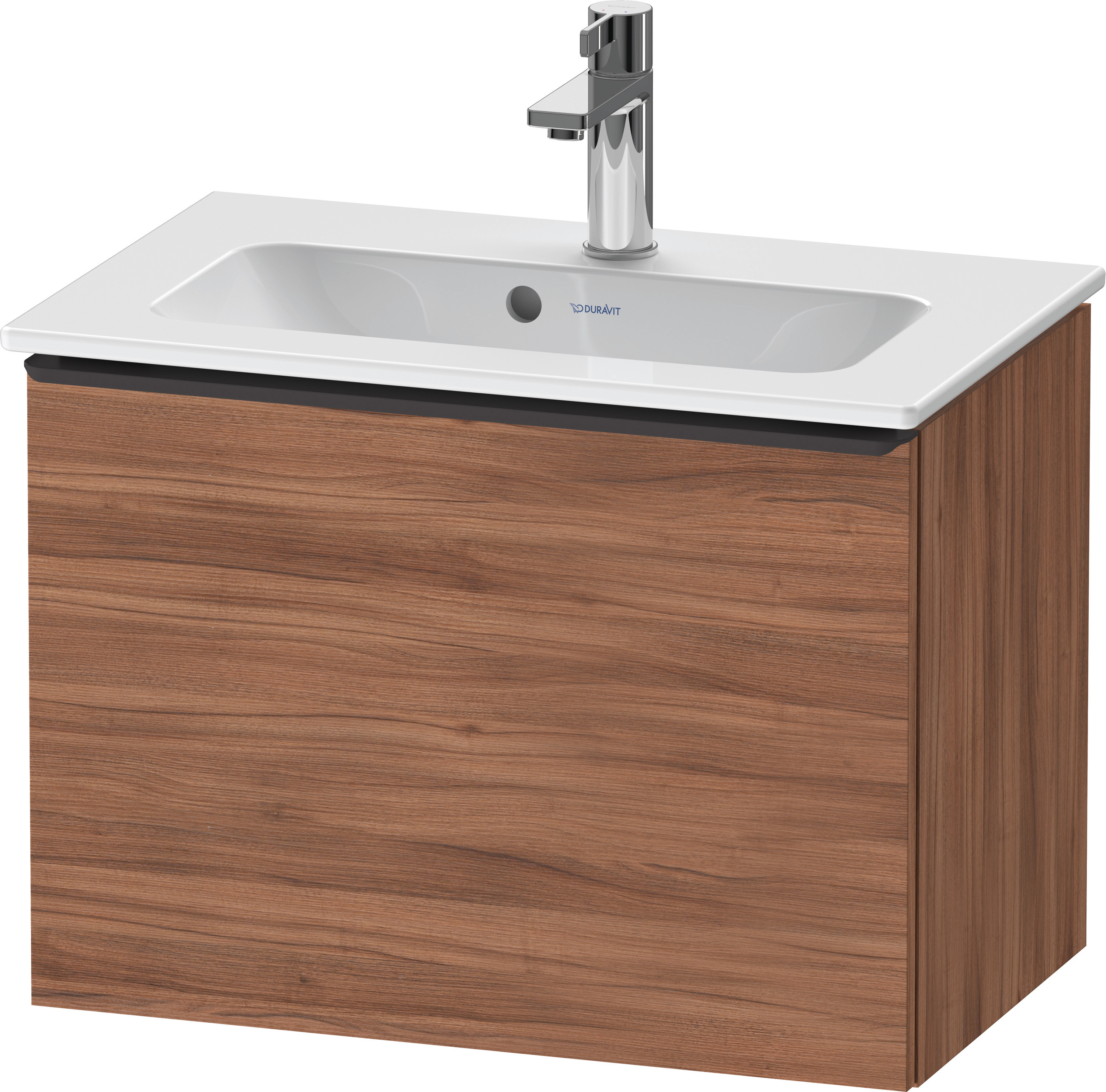 Duravit D-Neo WTU,Wdh,Ausz:1,Gr:Diamant Schw. 610x372x440mm,Nussbaum Matt, Dekor
