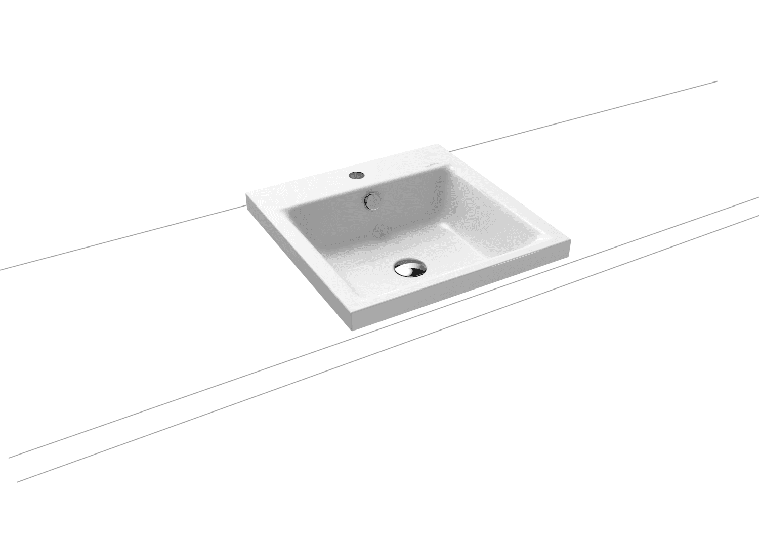 KA WB PURO Mod.3153,460x460mm,alpwe,PEFF ,AD,m. 1HL,mÜL,chr