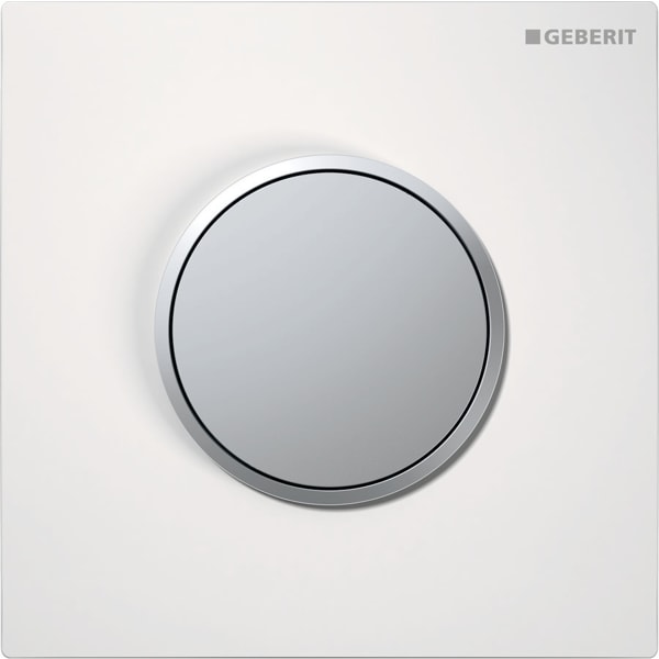 Geberit Typ 10 BetPl. für UR-Steuerung pneum. Spülauslösung, weiß / chrma Geberit Typ 10 BetPl. für UR-Steuerung pneum. Spülauslösung, weiß / chrma