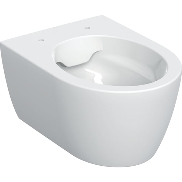 Geberit iCon WWC Tiefspüler, verk. Ausl. 49cm geschl. Form, Rimfree, weiß, KeraTect