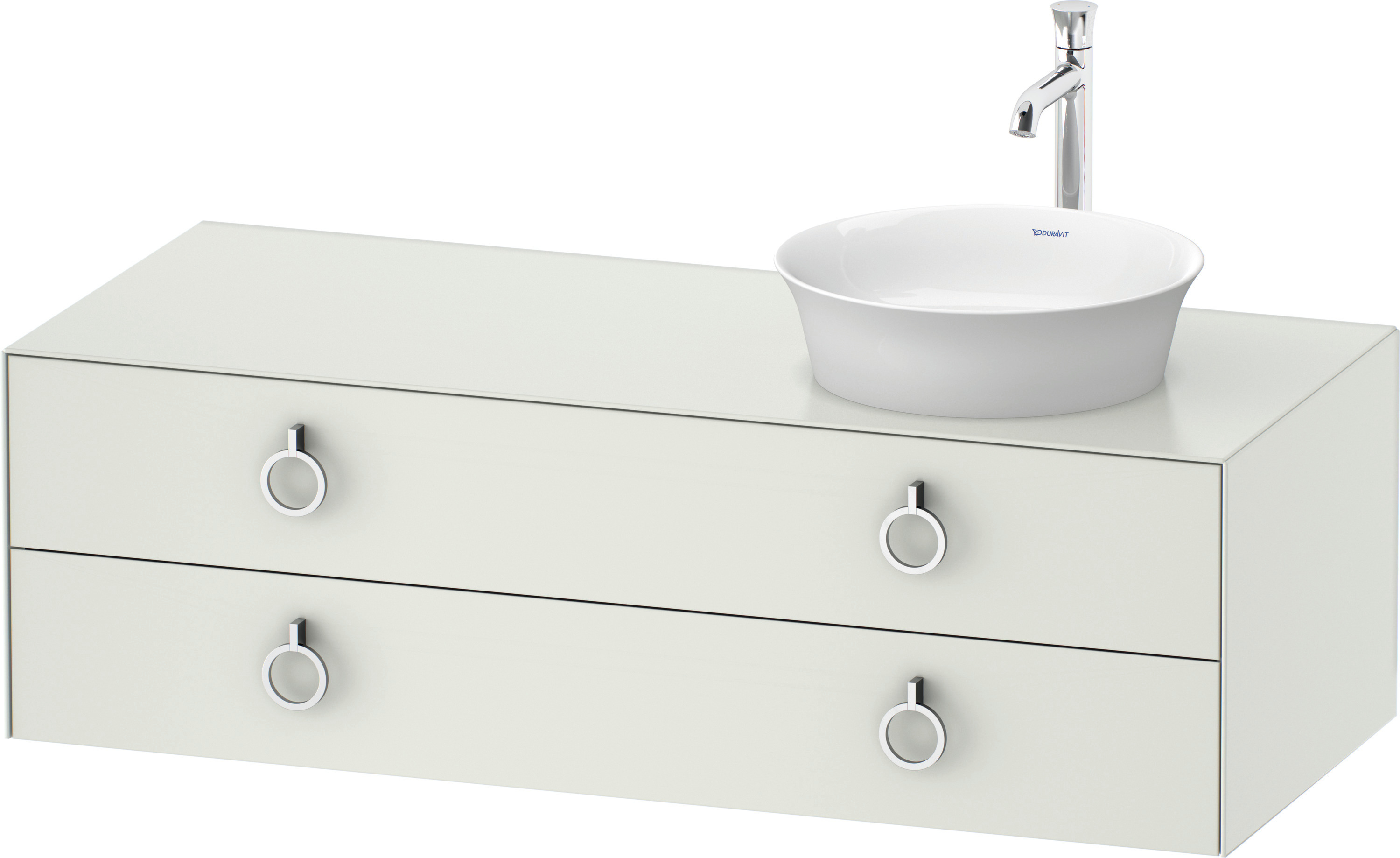 Duravit WTU wandh.White Tulip,2Schk.,m.Griff Aus.r,408x1300x550,Weiß sdm. ohne ES