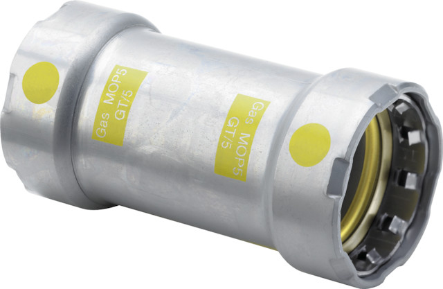 Viega Schiebemuffe mit SC Megapress G 4615.5 in 1/2 Zoll Stahl Zn-Ni besch. Viega Schiebemuffe mit SC Megapress G 4615.5 in 1/2 Zoll Stahl Zn-Ni besch.