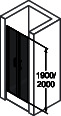 HP DA Classics 2 4-Eck PTN 80 H:2000 silber matt klar Anti-Plaque