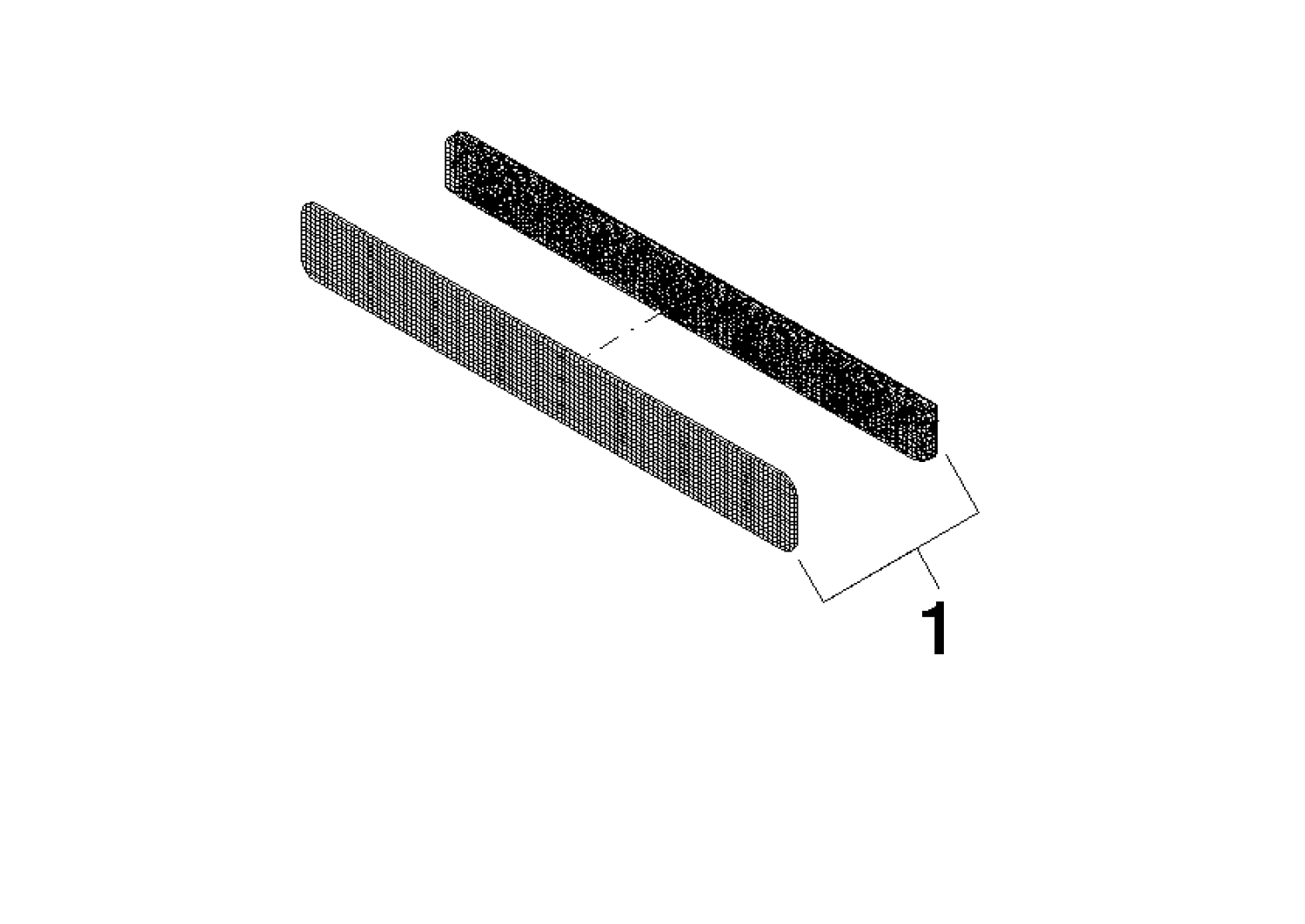 DO WaterFall Einsatz Sieb ERSATZTEILE 90293004000 158,6 x 20,70 x 0,8 mm
