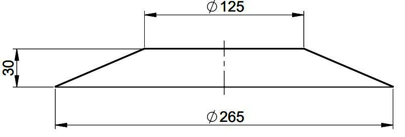 MHG Rosette DN 125 für Aussenwand WhP, weiß