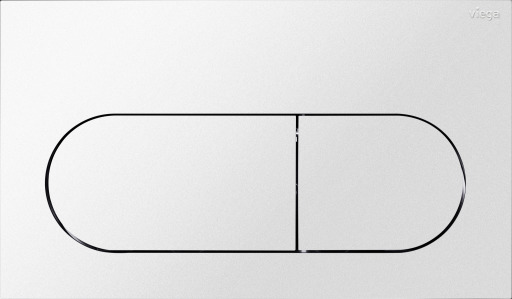 Viega WC Ausstellungsplatte VfL 6 8602.19 aus Kunststoff in edelmatt