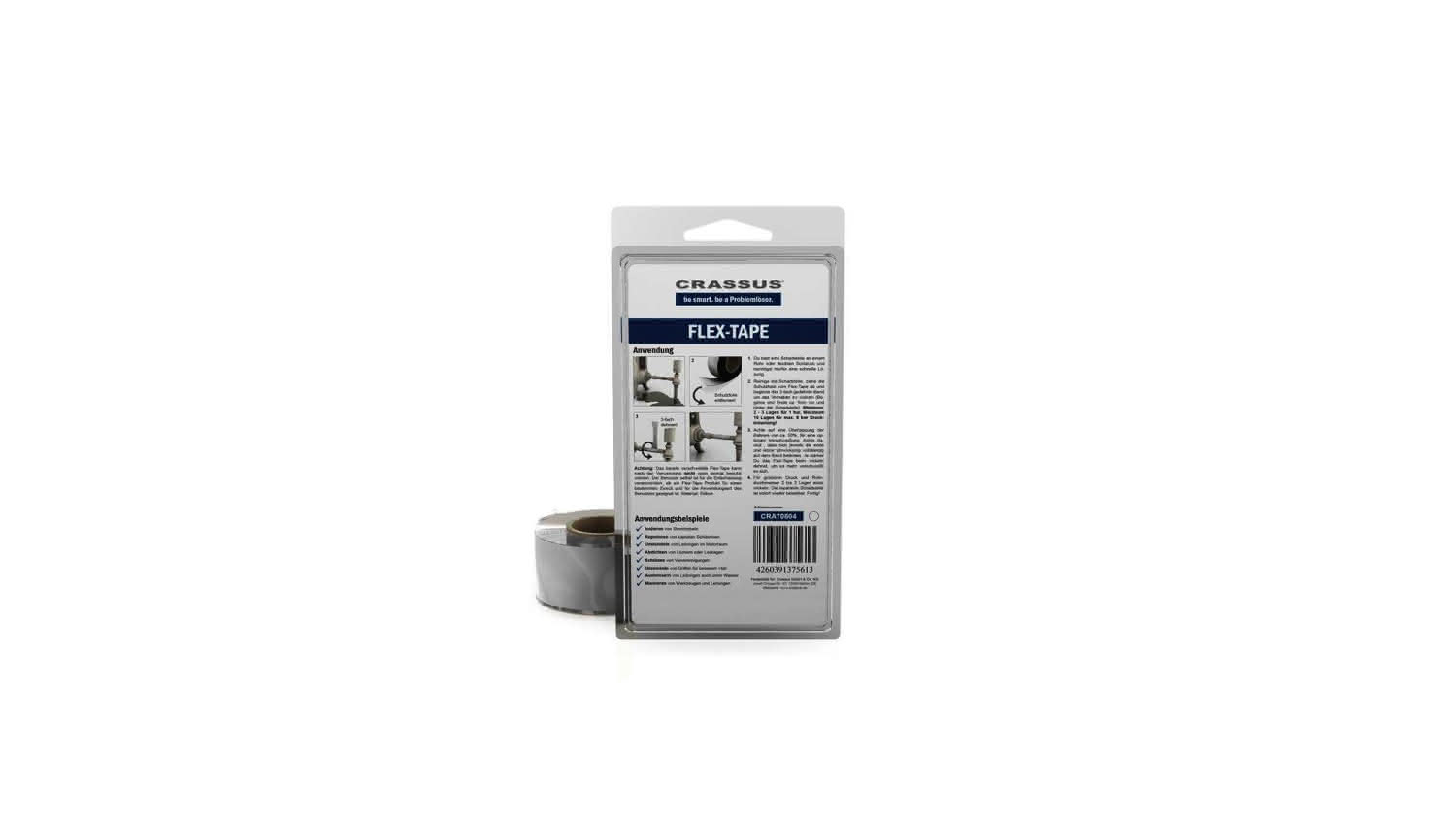 CR Flex-Tape, 25mmx3,5mx0,7mm, Weiss flex.selbstverschweißendes Reparaturband CR Flex-Tape, 25mmx3,5mx0,7mm, Weiss flex.selbstverschweißendes Reparaturband
