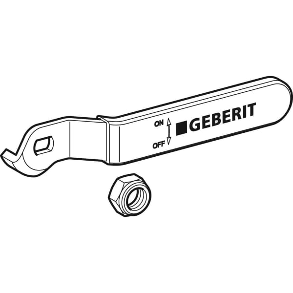 Geberit Set Betätigungshebel zu Kugelhahn d15-18