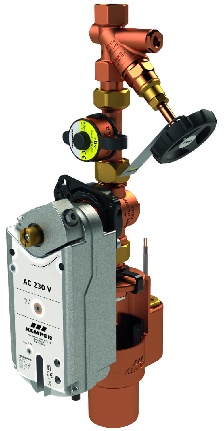 KEMPER Spülgruppe 230 V KHS Figur 684 05 m. CONTROL-PLUS, DN15, PN16