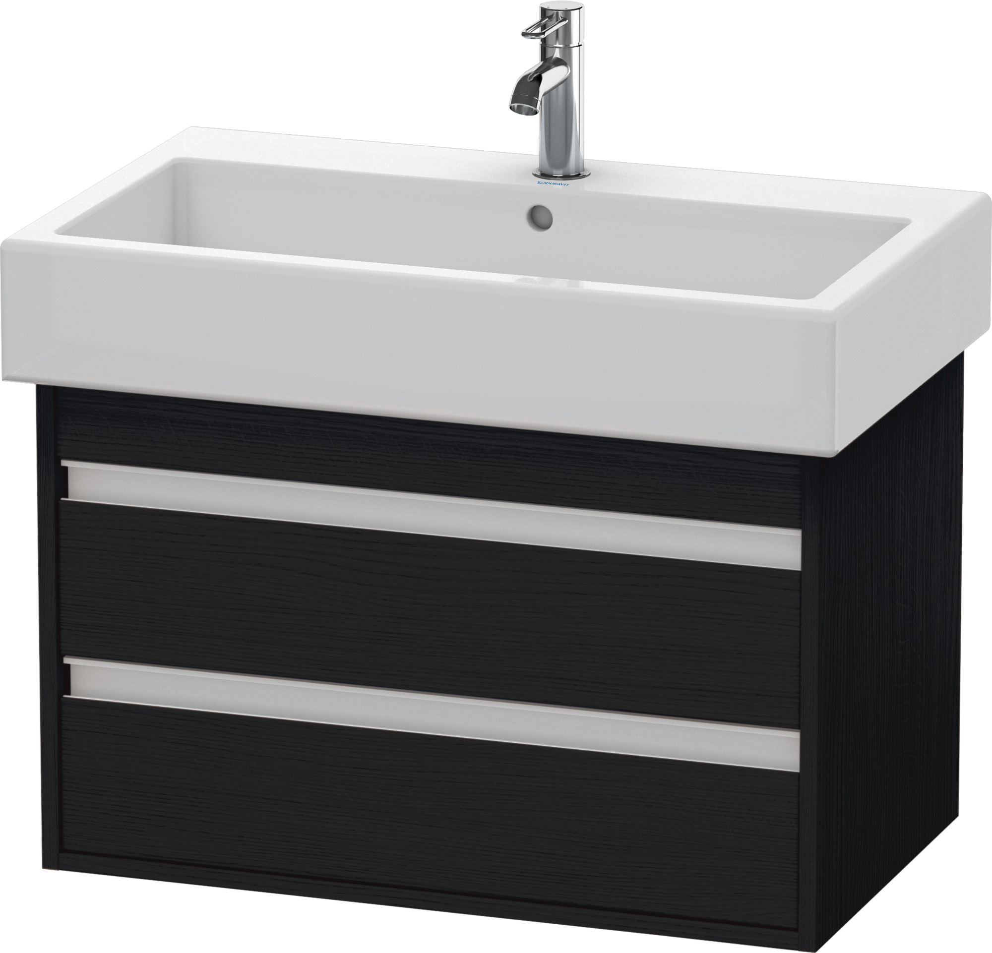 Duravit WTU wandhängend Ketho 440x750x480mm 2 SchKa, für 045480, Eiche Schwarz