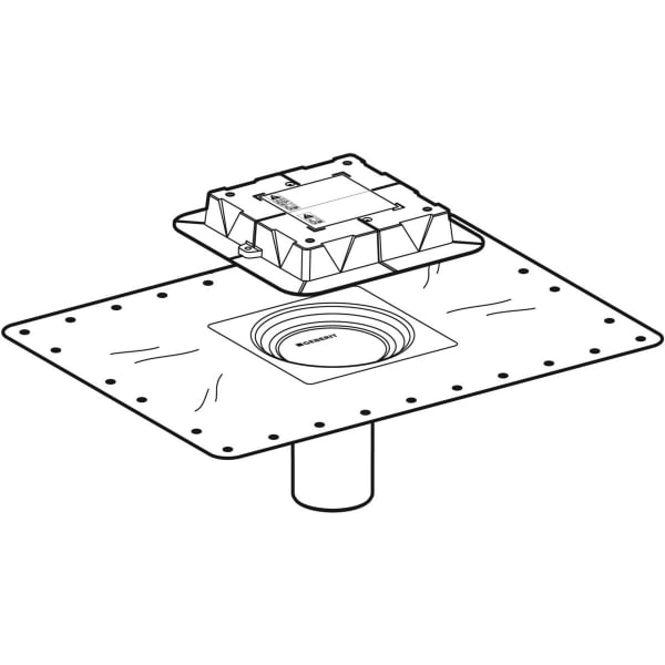 Geberit Flansch, zu Geberit Bodenabläufen
