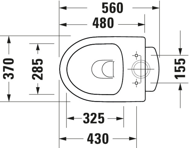 DU Stand-WC Duravit No.1,560mm,Weiß, rimless, TS, Abg.senkrecht, var.Zul.