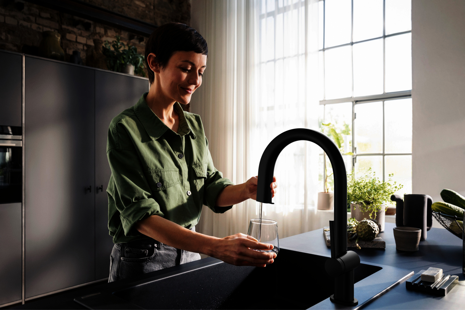 Hansgrohe SodaSystem 210 Aqittura M91 Ausziehauslauf 1j sBox Starter Set MSW