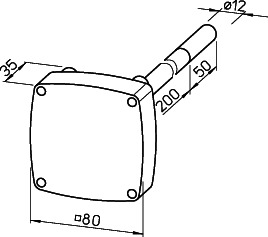 Helios LGF 10 Luftgeschw.-Fühler für EUR... und FU...