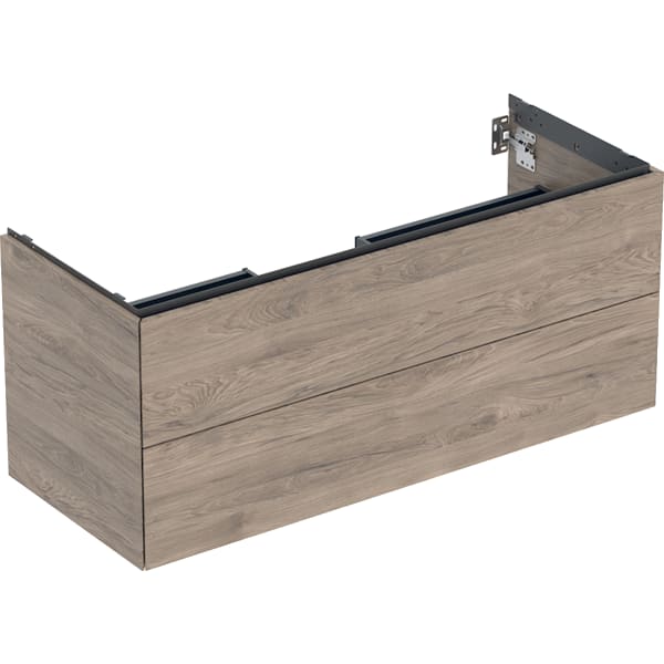 Geberit ONE Unterschrank für WT/-Platte 2 Schubl., 118,4x50,4x47cm,Nussb.hickory