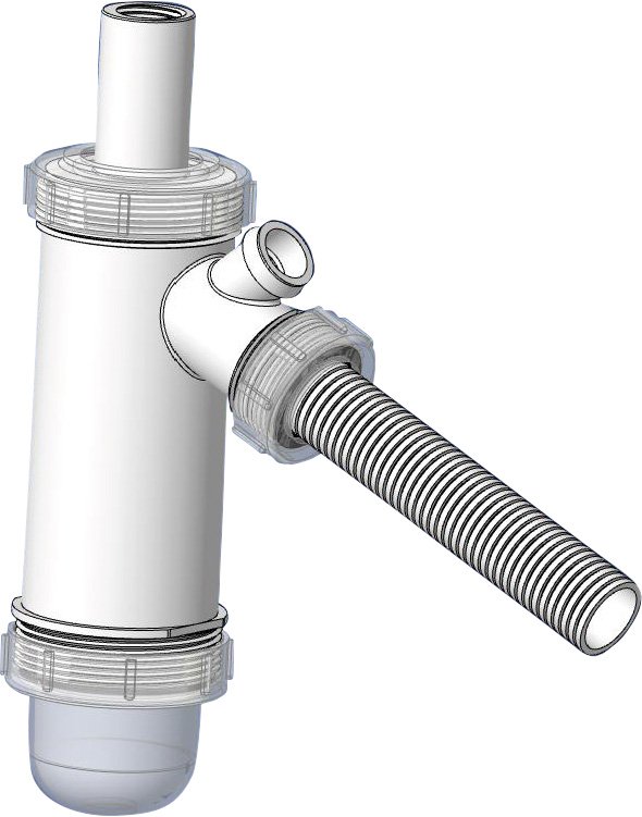 BOSCH Zubehör Wohnungslüftung BS-HRV Anschlussset Trockensiphon für V4000 CC