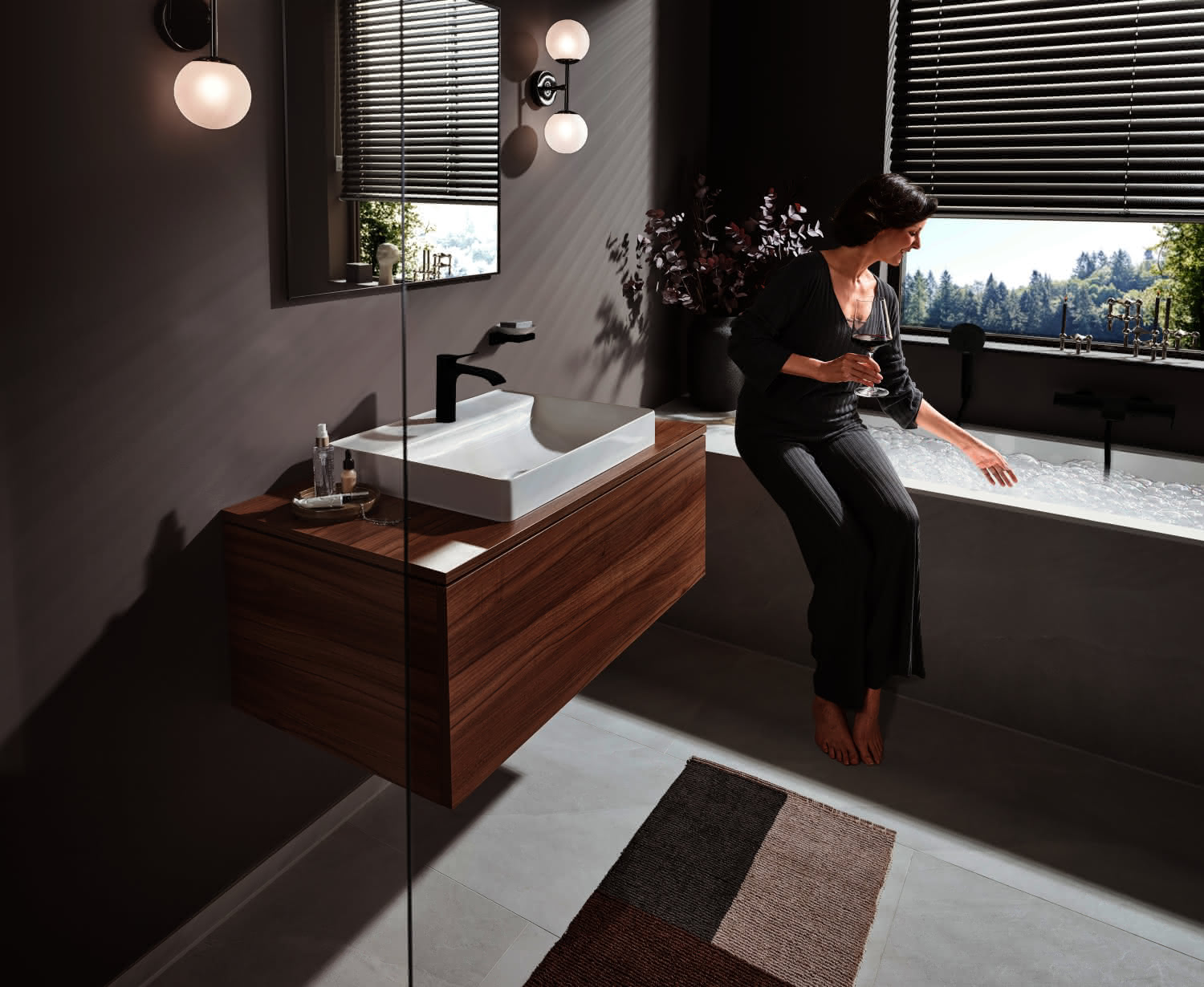 Hansgrohe Waschtischmischer 110 Vivenis ohne Ablaufgarnitur mattschwarz