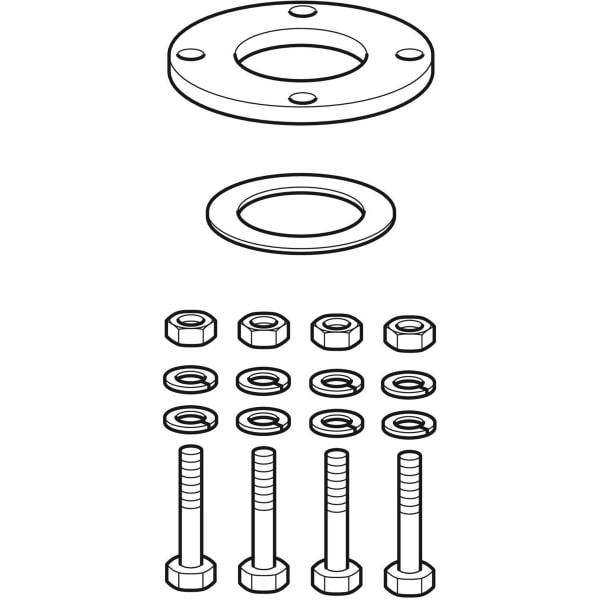 Geberit PE Flanschset d160