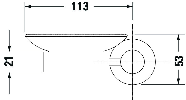 DU D-Code Seifenschale Pos Links Chrom