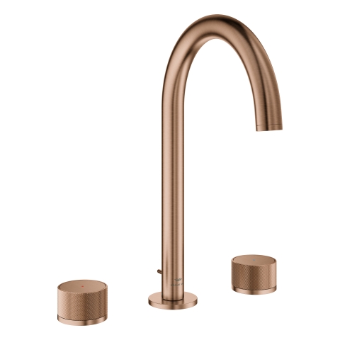 GROHE 3-L-WT-Batterie Atrio Private C. 20595 Knopfbetätigung warm sunset geb.