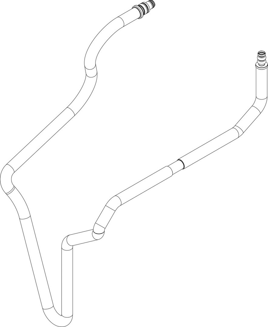 BOSCH Ersatzteil TTNR: 87186689140 Rohr Wellschlauch BOSCH Ersatzteil TTNR: 87186689140 Rohr Wellschlauch