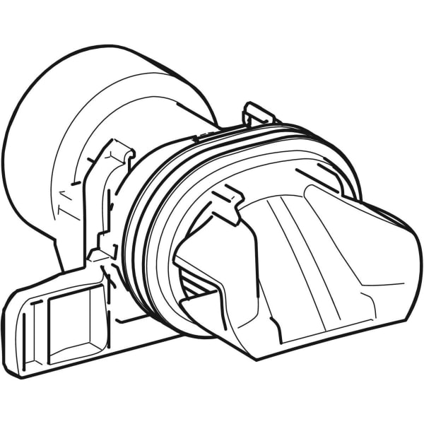 Geberit Typ SP41 Spülverteiler für WC verkürzte Ausladung, Rimfree