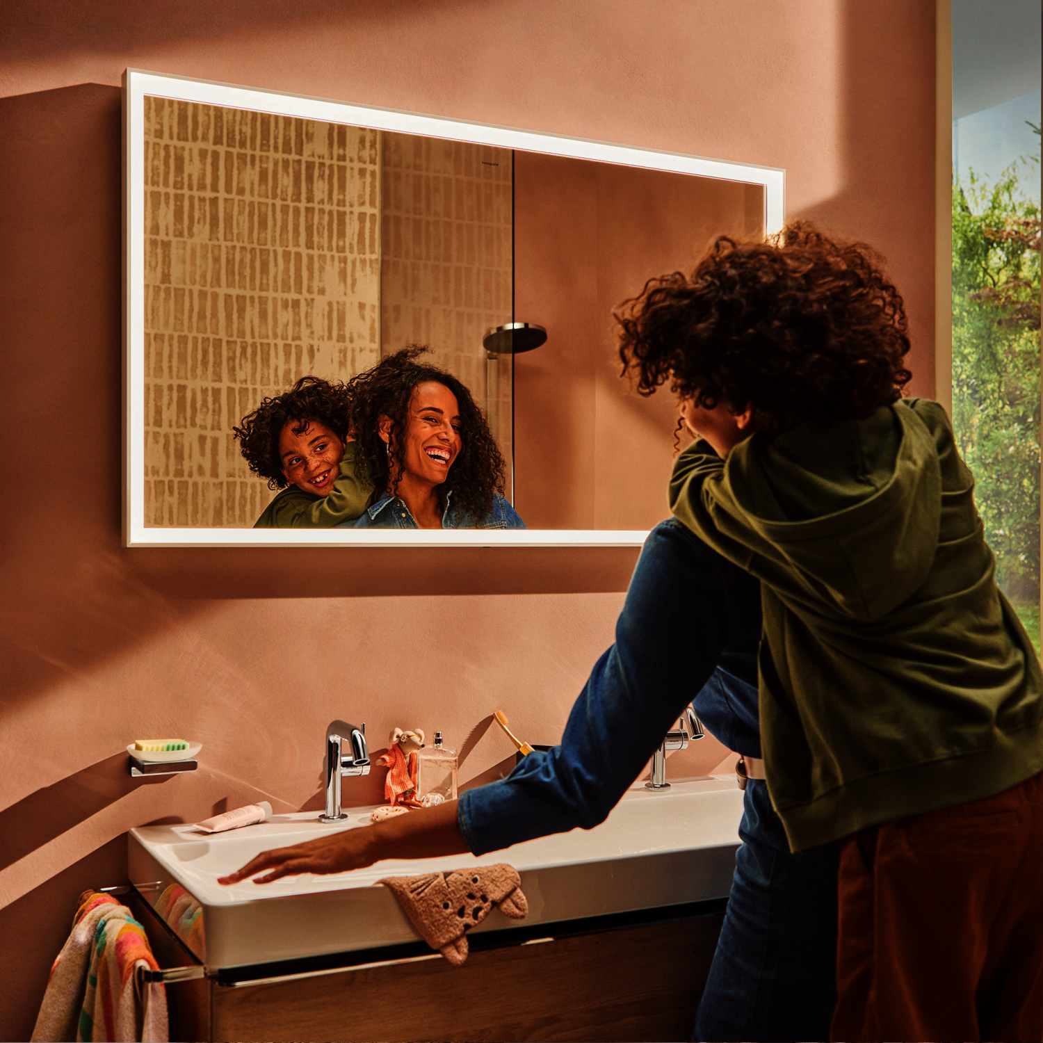 Hansgrohe WTM 110 Tecturis S Fine CoolStart mit Zugstangen-Ablaufgarnitur chrom