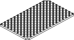 TECEfloor Noppenplatte 30-2/14-17 mm WLG 040, 29dB, 5 kN/m2, 1 ST = 1,2 m2