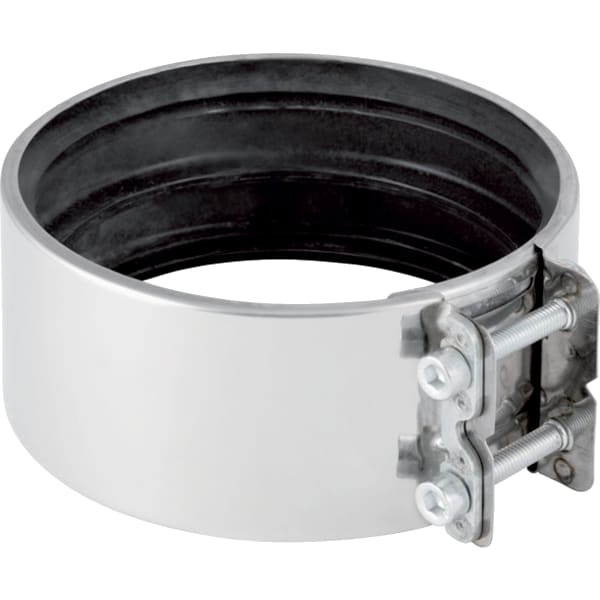 Geberit Übergangsspannverbinder Edelstahl d125/140-141