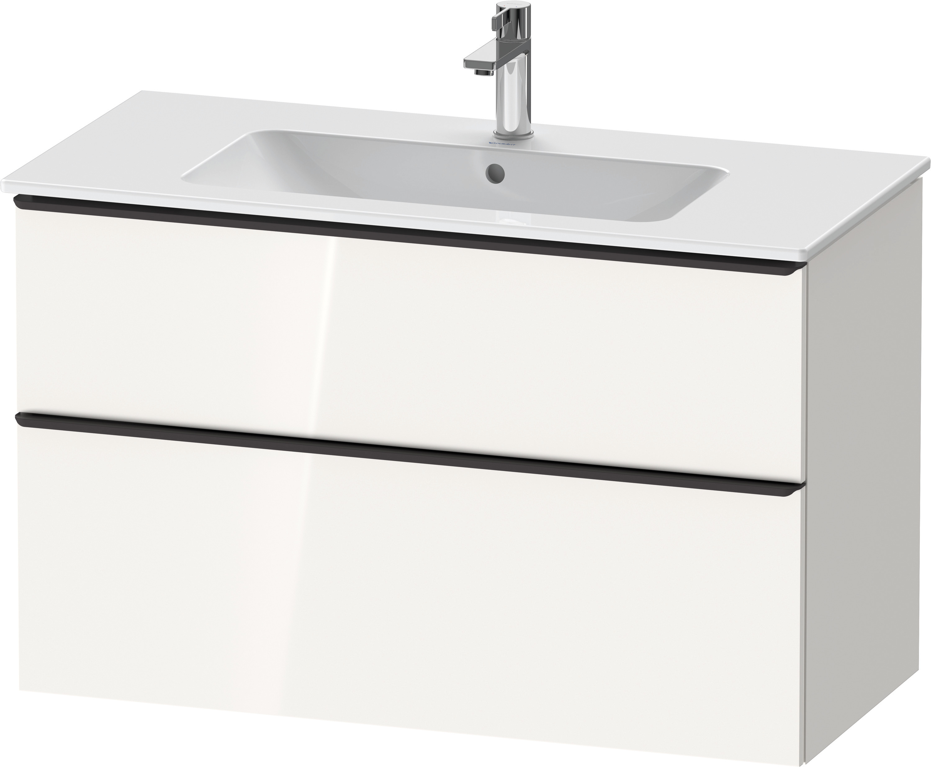 Duravit D-Neo WTU,Ausz:1,Schubk:1,GR:Dia.Schw 1010x462x625mm,Wandh,Weiß Hochglanz,Dek.