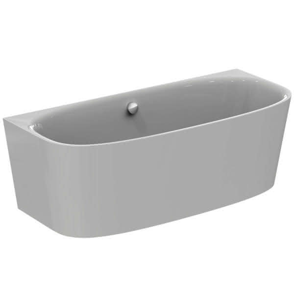 IS D-Form-Badewanne DEA f.Wandan. m.Abl, m.Füller, 1800x800x475/610mm, Weiß