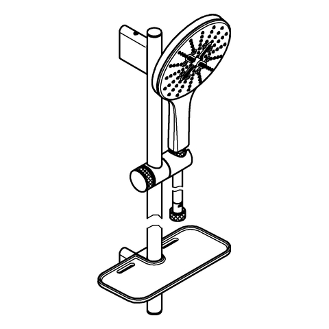 GROHE Brausestangenset Rainshower 150 SmartActive 26593 900mm chrom