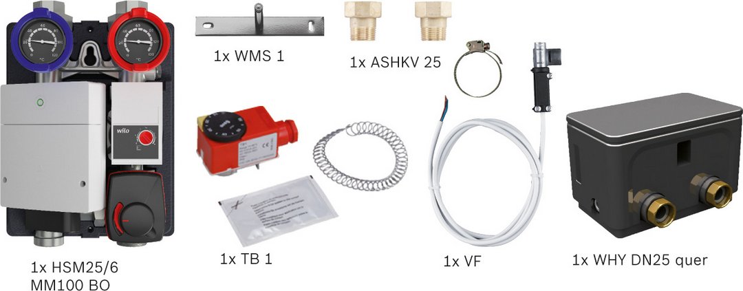 BOSCH Heizkreis-Standardpaket BOPA HKW06 1 Heizkreis mit hydraulischer Weiche