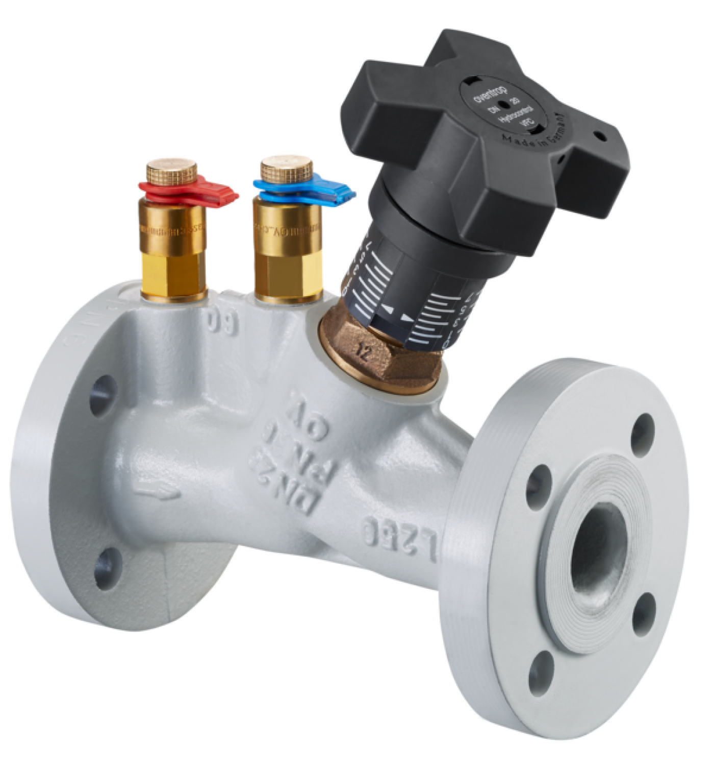 OVENTROP-Strangreg.Vent.Hydrocontrol VFC DN50, PN6, Flansch/DIN, 2 Meßvent., GG25