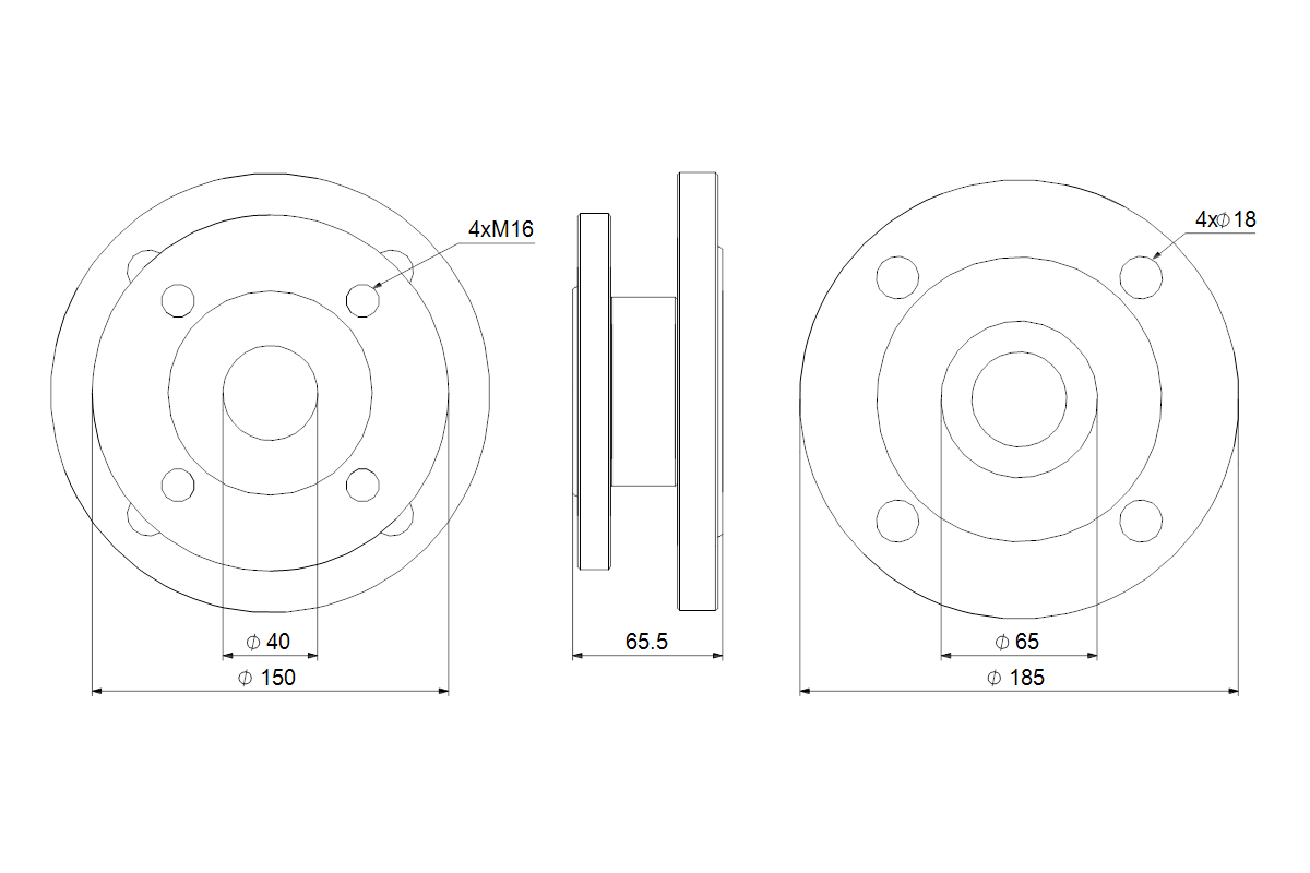 GRUNDFOS Zubehör für Umwälzpumpen Ausgleichsatz LM/LP->TP DN65=>DN40