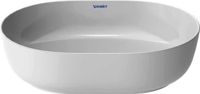 DU Aufsatzbecken Luv 500x350mm geschliffen, o.ÜL, o.HLB, weiß