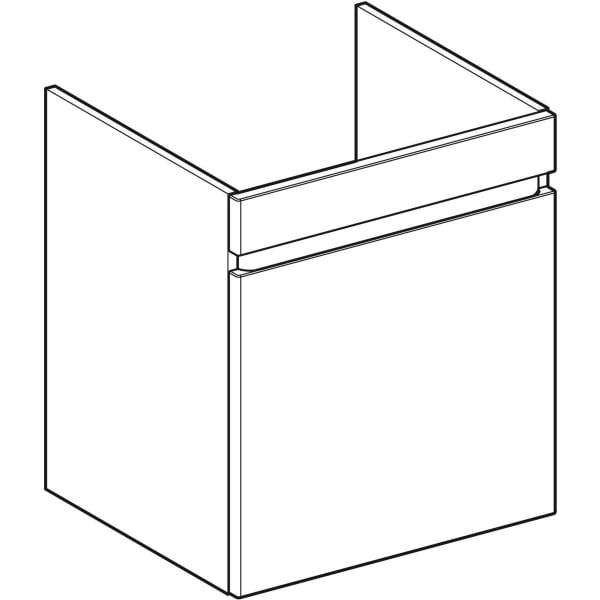 Geberit Renova Plan US für MWT, mit 1 Schbl. 53,8x60,5x47,3cm, weiß