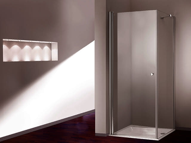 Hüppe Schwingtür 501 Design ST 800-1900 510600.087.322 silber matt Glas 322
