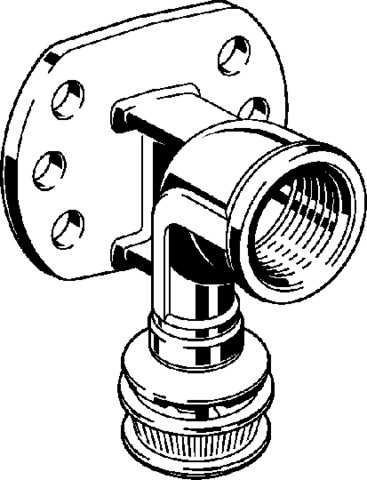 Viega Wandscheibe mit SC Raxofix DN10 5325.51 in DN10 x Rp1/2 Siliziumbronze