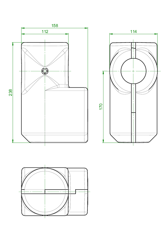 OVENTROP-Isolierung f. Schlammabscheider horizontale Einbaulage DN32-DN40