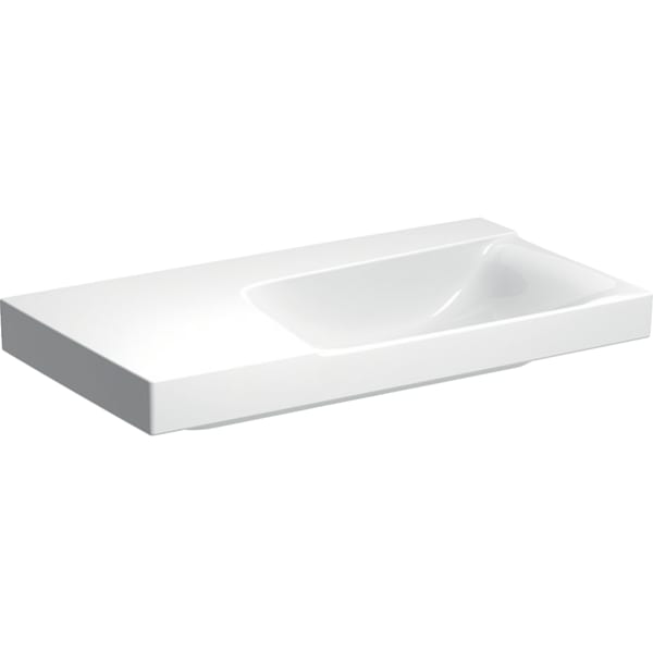 Geberit Xeno2 Waschtisch m. Ablg. li, 90x48cm o. Hl., o. Ül., weiß, KeraTect Geberit Xeno2 Waschtisch m. Ablg. li, 90x48cm o. Hl., o. Ül., weiß, KeraTect