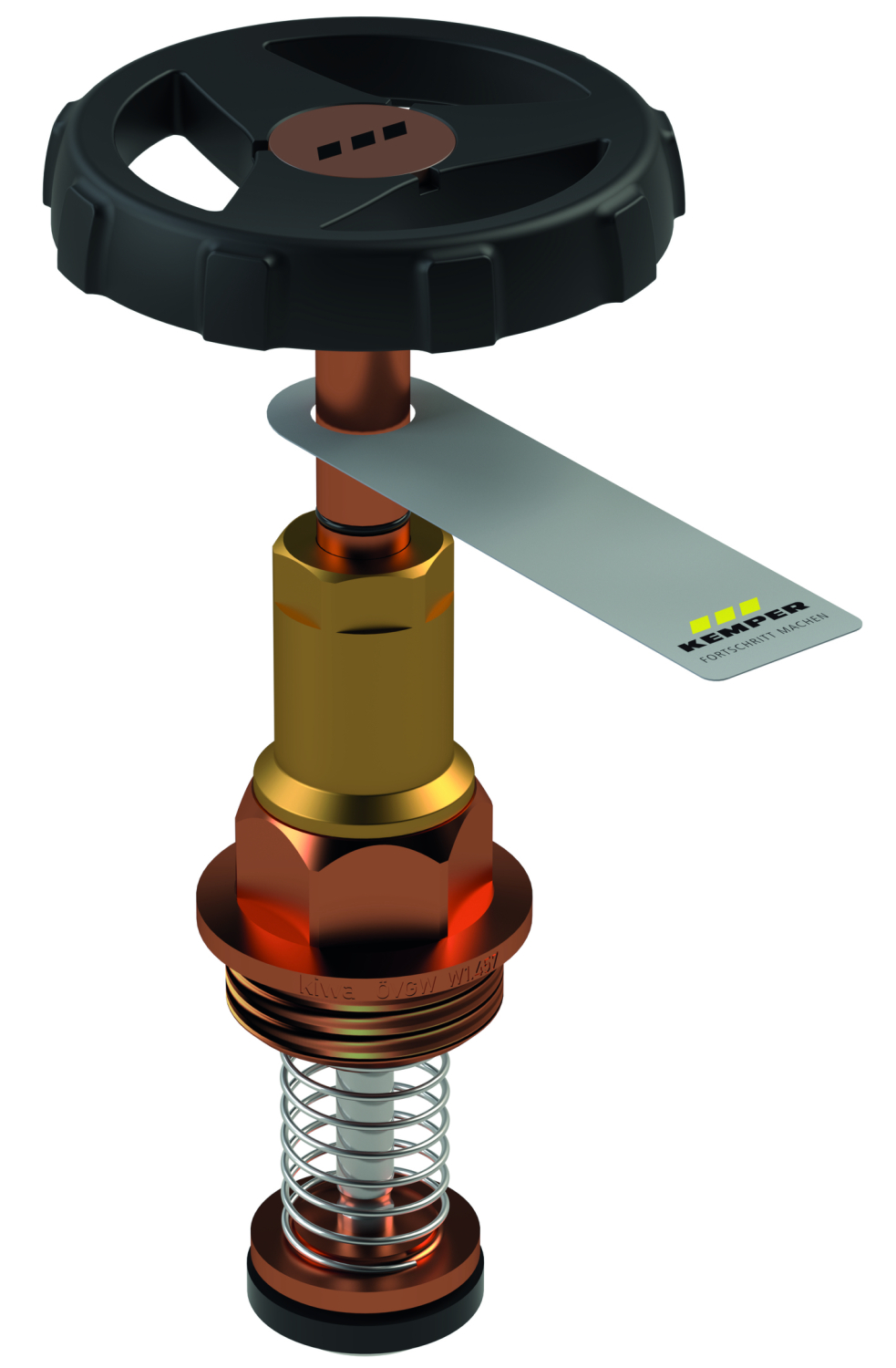 KEMPER KRV-Oberteil absperrbar m. RV, RG EPDM-Sitzdichtung DN15
