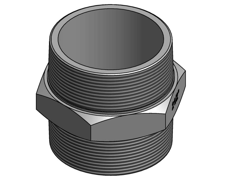 KSB Doppelnippel R 1 1/2" für Storz-Festkupplung C