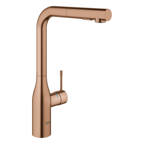 GROHE EH-Spültischbatterie Essence 30504 auszb. Spülbrause warm sunset gebürstet