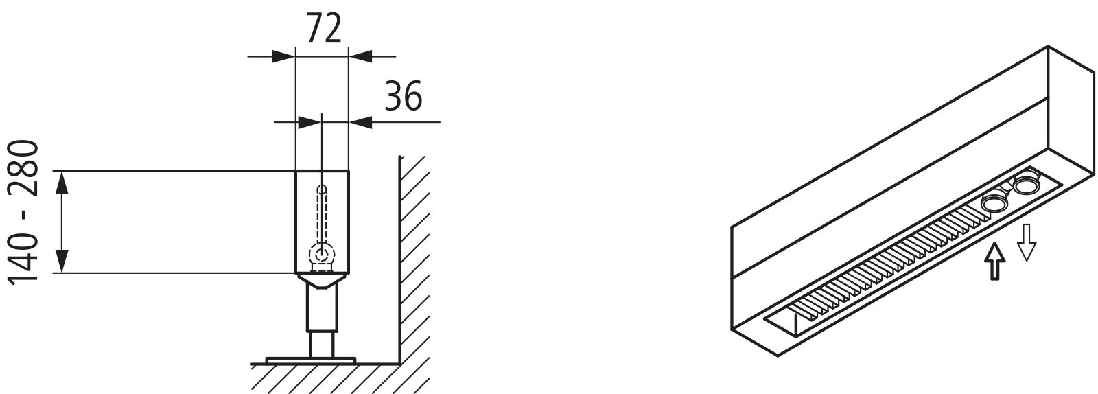 Kermi Konvektor Typ21 BH140x72x2600mm QN1412,weiß,6bar, m. Abd., AB Uni.
