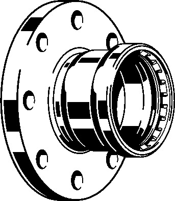 Viega Flanschübergang mit SC Temponox XL 1759XL in 76,1mm Stahl nichtrostend