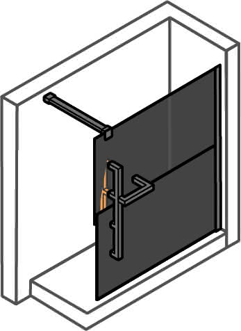 HP DA Duplo TG 4-Eck Walk-In 1000/re H:2000 chrom-chrom klar