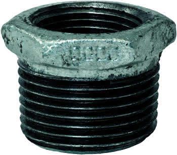 gebofittings Temperguss Gewindefittings 241 - Red.-Nippel 4" x 3", verz.