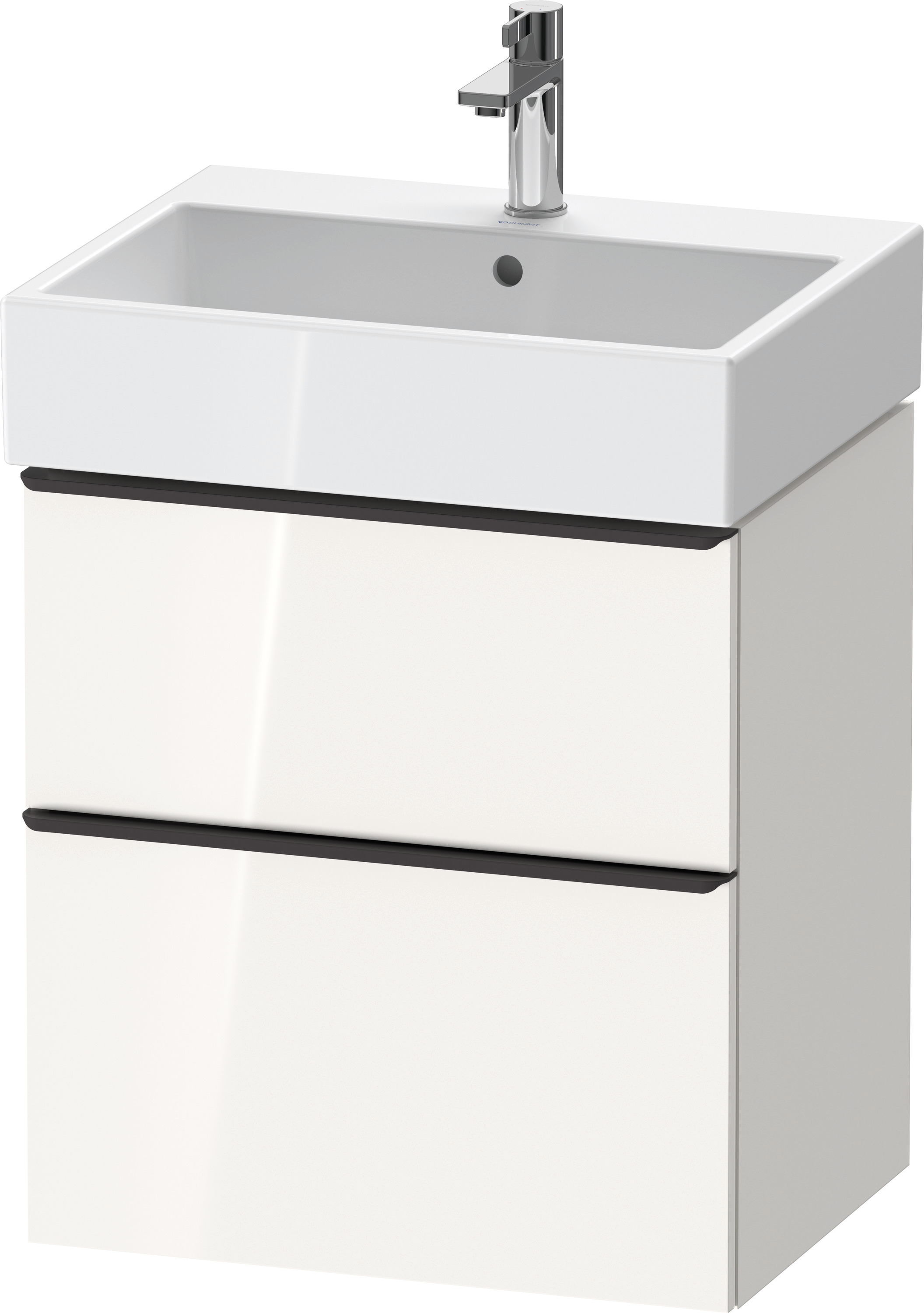 Duravit D-Neo WTU,Ausz:1,Schubk:1,GR:Dia.Schw 584x442x625mm,Wandh,Weiß Hochglanz,Dek.
